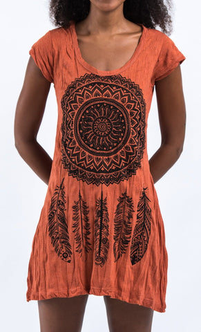 Sure Design Women's Dreamcatcher Dress Orange