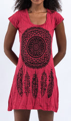 Sure Design Women's Dreamcatcher Dress Red