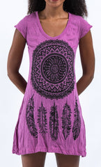 Sure Design Women's Dreamcatcher Dress Pink