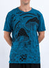 Sure Design Mens Magic Mushroom T-Shirt Denim Blue