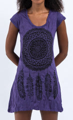 Sure Design Women's Dreamcatcher Dress Purple