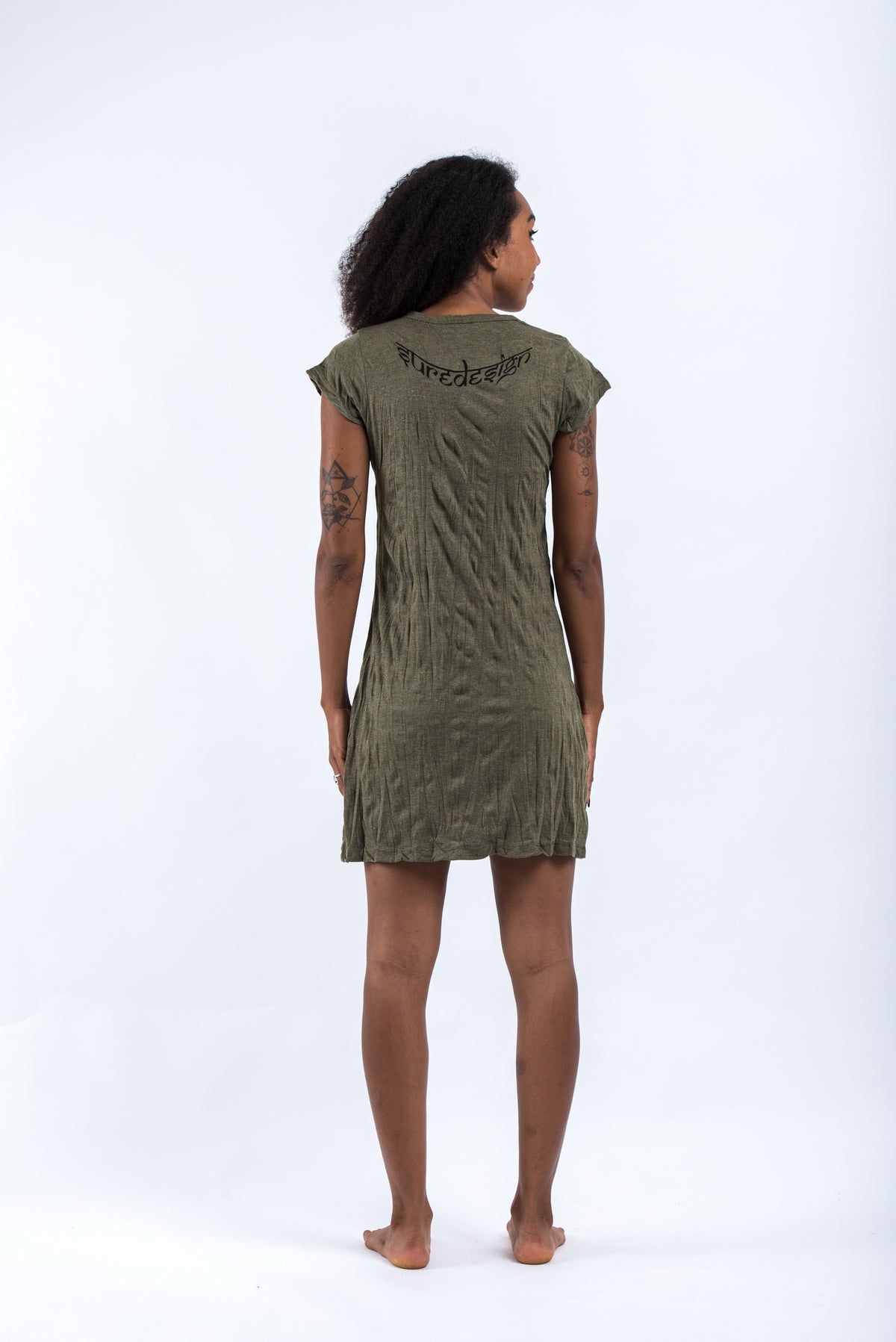 Sure Design Women's Cute Ganesha Dress Green