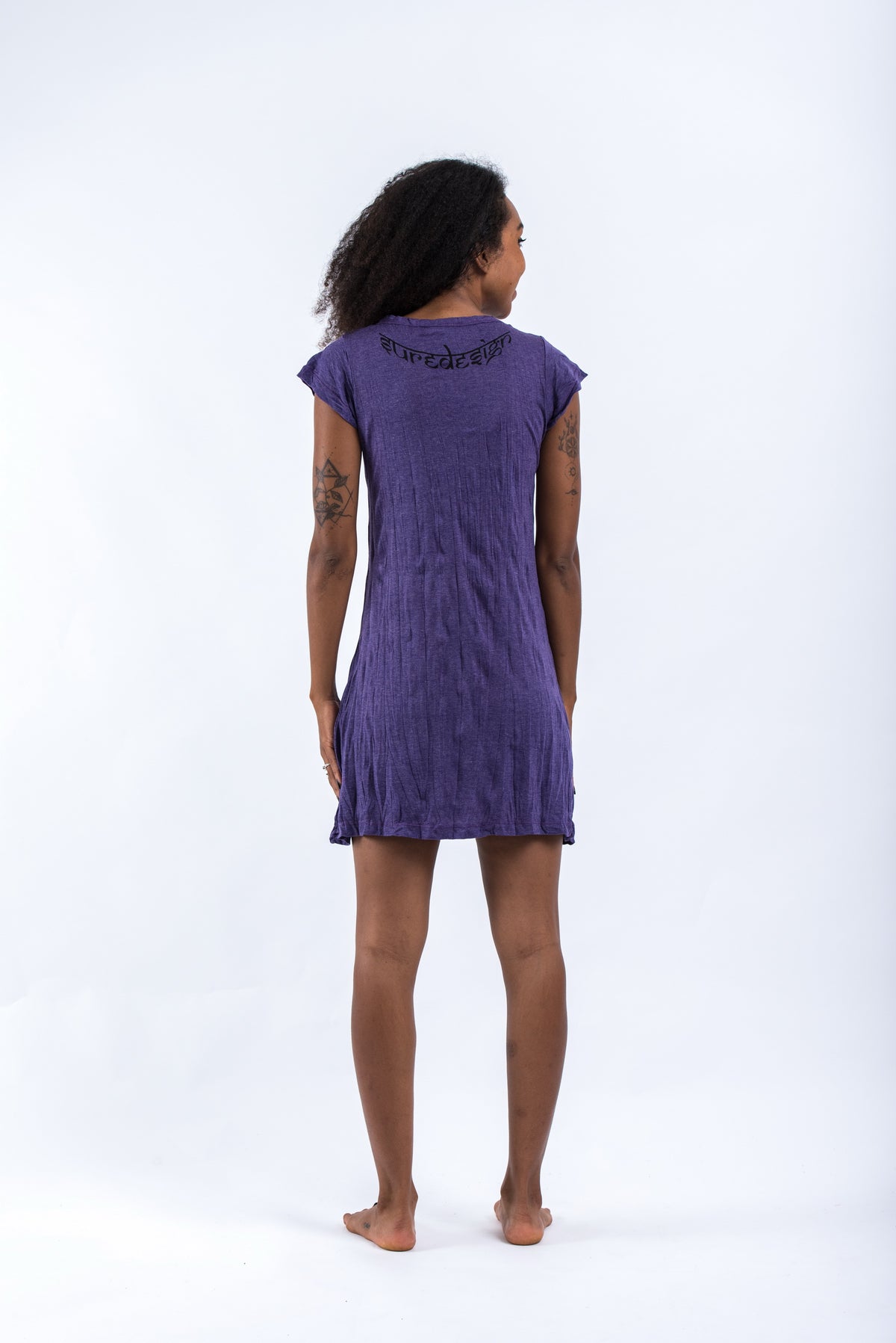 Sure Design Women's Cute Ganesha Dress Purple