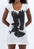 Sure Design Women's Eagle Dress White