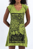 Sure Design Women's Sanskrit Buddha Dress Lime