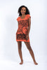 Sure Design Women's Sanskrit Buddha Dress Orange