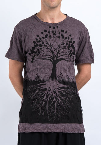 Sure Design Men's Tree Of Life T-Shirt Brown