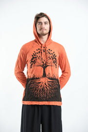 Sure Design Unisex Tree of Life Hoodie Orange