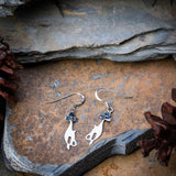 Wholesale Sterling Silver Thai  Dangle Earrings Cool Cats - $4.80