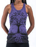 Wholesale Sure Design Women's Tree of Life Tank Top Purple - $9.00