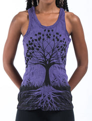 Sure Design Women's Tree of Life Tank Top Purple