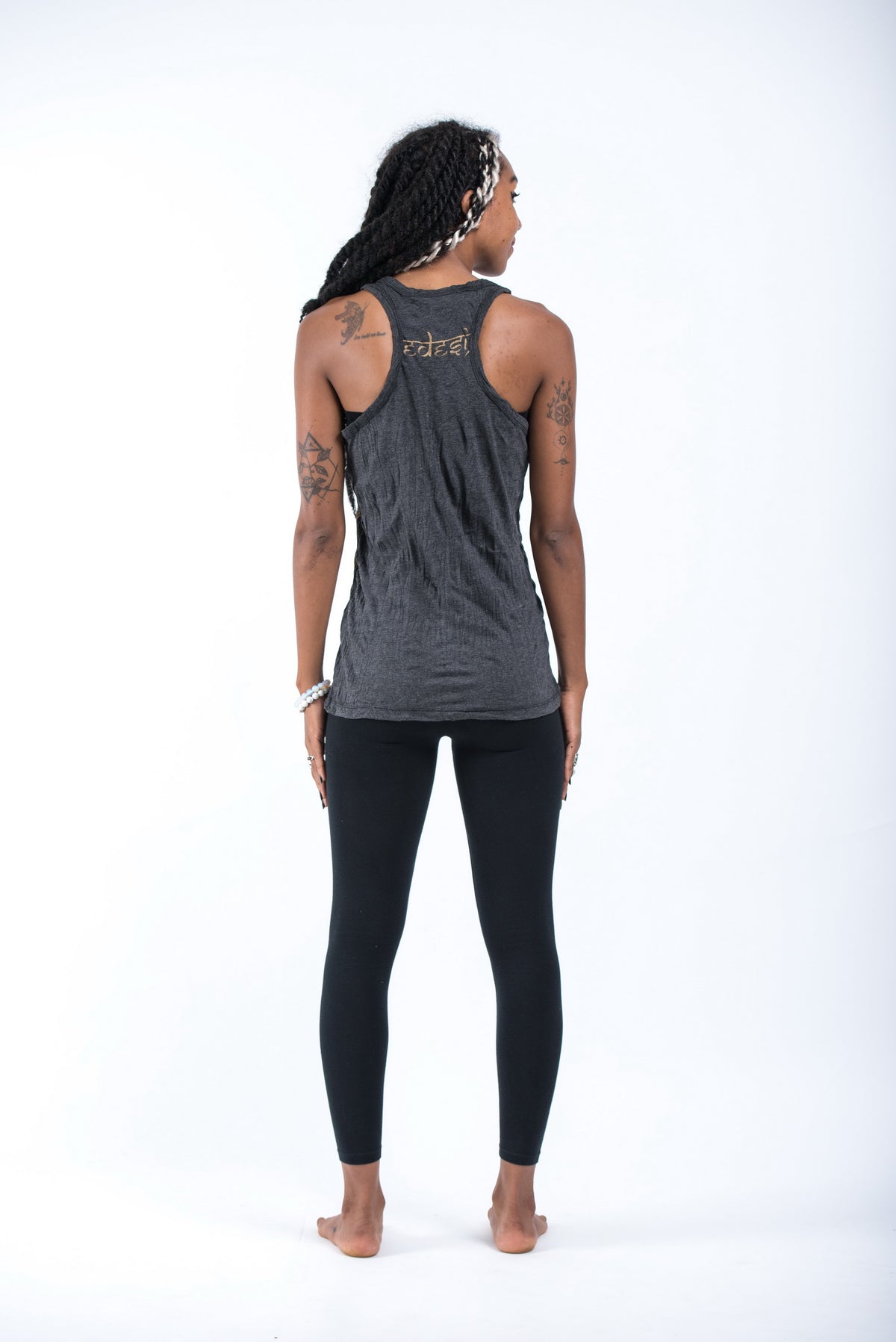 Sure Design Women's Octopus Tank Top Gold on Black