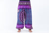 Plus Size Tribal Chakras Unisex Harem Pants in Purple