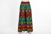 Rainbow Elephant Straight Cut Wide Leg Palazzo with Elastic Back Waistband in Orange