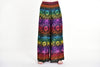 Rainbow Elephant Straight Cut Wide Leg Palazzo with Elastic Back Waistband in Purple