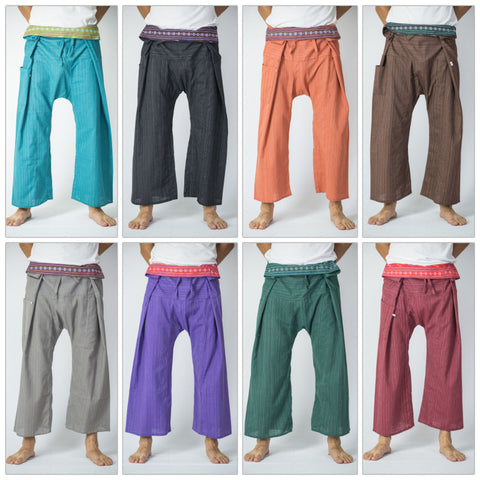 Assorted set of 10 Thai Pinstripe Fisherman Pants
