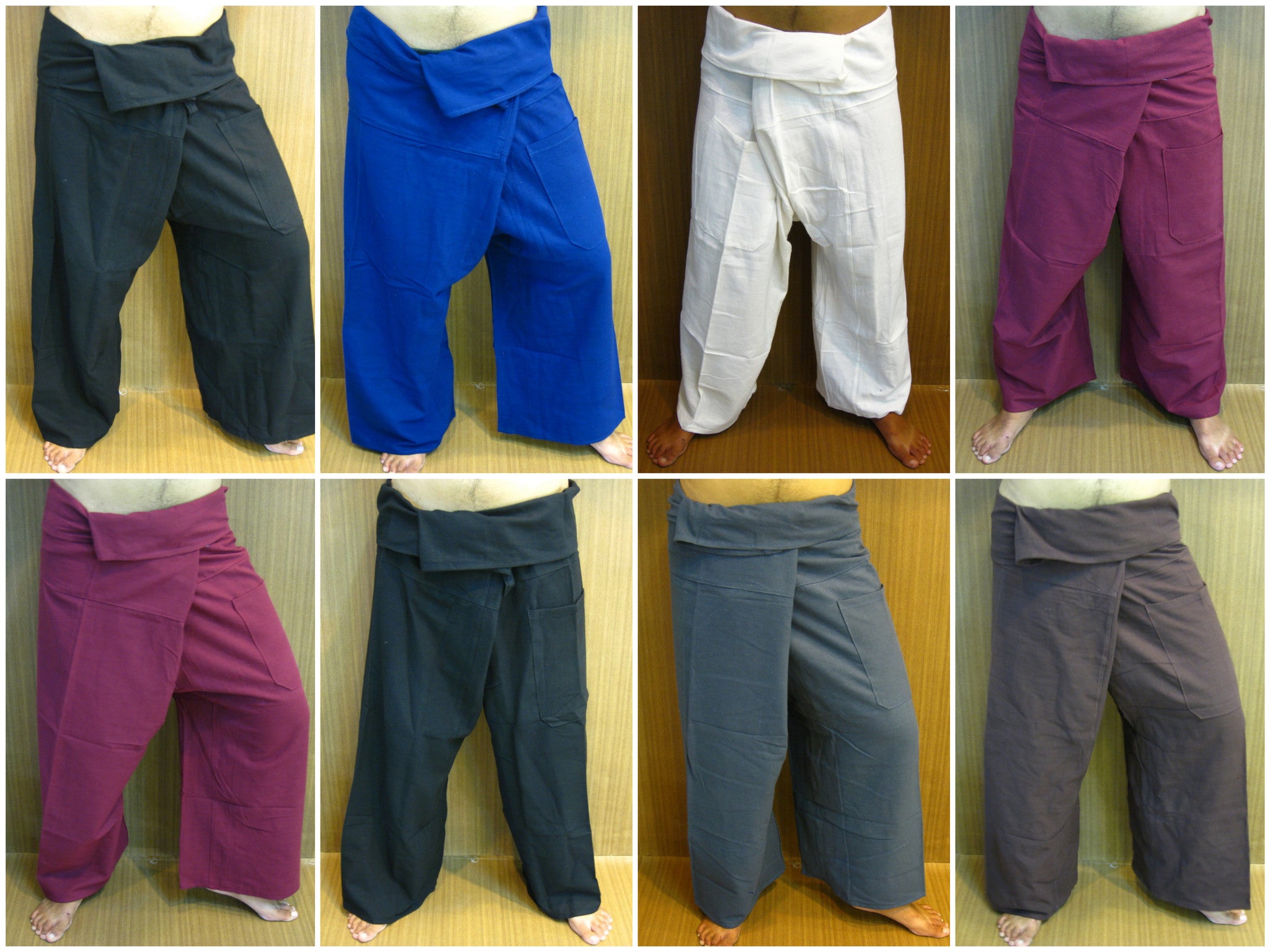 Wholesale Assorted set of 10 Thai Cotton Fisherman Pants – Sure