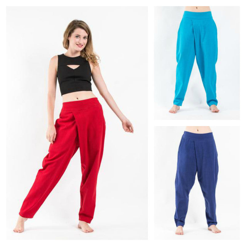 Assorted set of 3 Pleated Casual Harem Pants