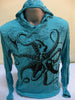 Sure Design Unisex Octopus Hoodie Turquoise