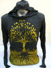 Sure Design Unisex Tree of Life Hoodie Gold on Black