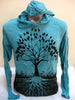 Sure Design Unisex Tree of Life Hoodie Turquoise