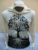 Sure Design Unisex Tree of Life Hoodie White