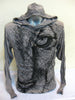 Sure Design Unisex Lions Eye Hoodie Gray