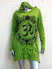 Sure Design Women's Infinitee Ohm Hoodie Dress Lime