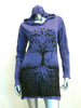 Sure Design Women's Tree of Life Hoodie Dress Purple