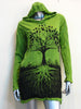 Sure Design Women's Tree Of Life Hoodie Dress Lime