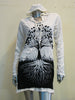 Sure Design Women's Tree Of Life Hoodie Dress White