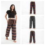 Wholesale Assorted Set of 5 Hill Tribe Cotton Unisex Pants - $60.00