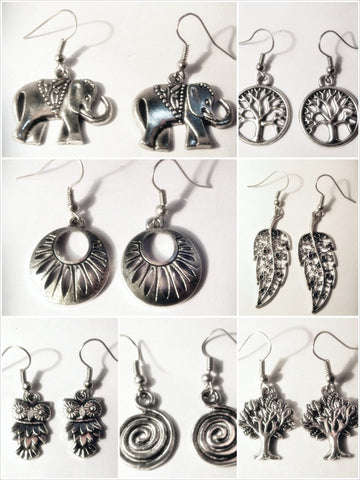 Assorted set of 10 Thai Hand Made Earrings