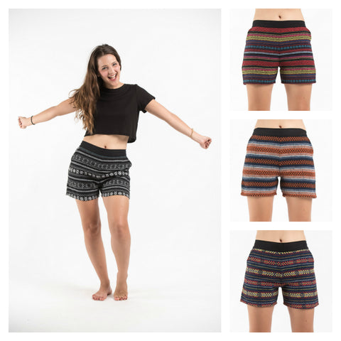 Assorted Set of 5 Hill Tribe Cotton Shorts