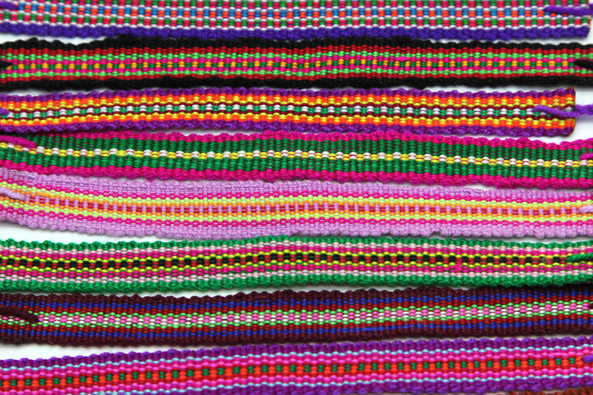 Assorted 10 Piece Set Hand Made Thai Cotton Woven Loomed String Friendship Bracelet