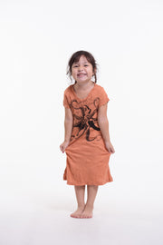 Sure Design Kids Octopus Dress Orange
