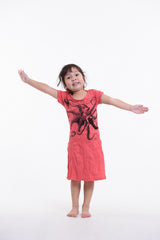 Sure Design Kids Octopus Dress Red