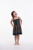 Kids Paisley Feathers Tank Dress in Green