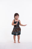 Wholesale Kids Paisley Feathers Tank Dress in Green - $9.00