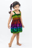 Wholesale Kids Rainbow Elephant Tank Dress in Green - $9.00