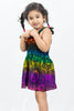 Kids Rainbow Elephant Tank Dress in Purple