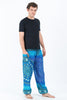 Tribal Chakras Unisex Harem Pants in Blue