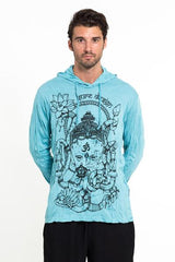 Sure Design Unisex Octopus Oracle Hoodie Turquoise