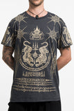 Wholesale Mens Twin Tigers Tattoo T-Shirt in Black - $9.00