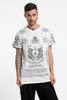 Mens Twin Tigers Tattoo T-Shirt in White