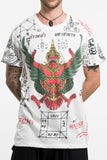 Wholesale Mens Garuda Tattoo T-Shirt in White - $9.00