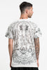 Mens Big Guardian Demon Tattoo T-Shirt in White