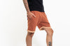 Unisex Terry Shorts with Aztec Pockets in Orange