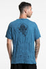 Sure Design Men's Lotus Ganesh T-Shirt in Denim Blue