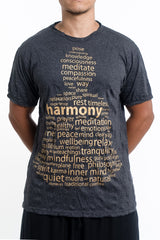 Sure Design Men's Harmony T-Shirt Gold on Black